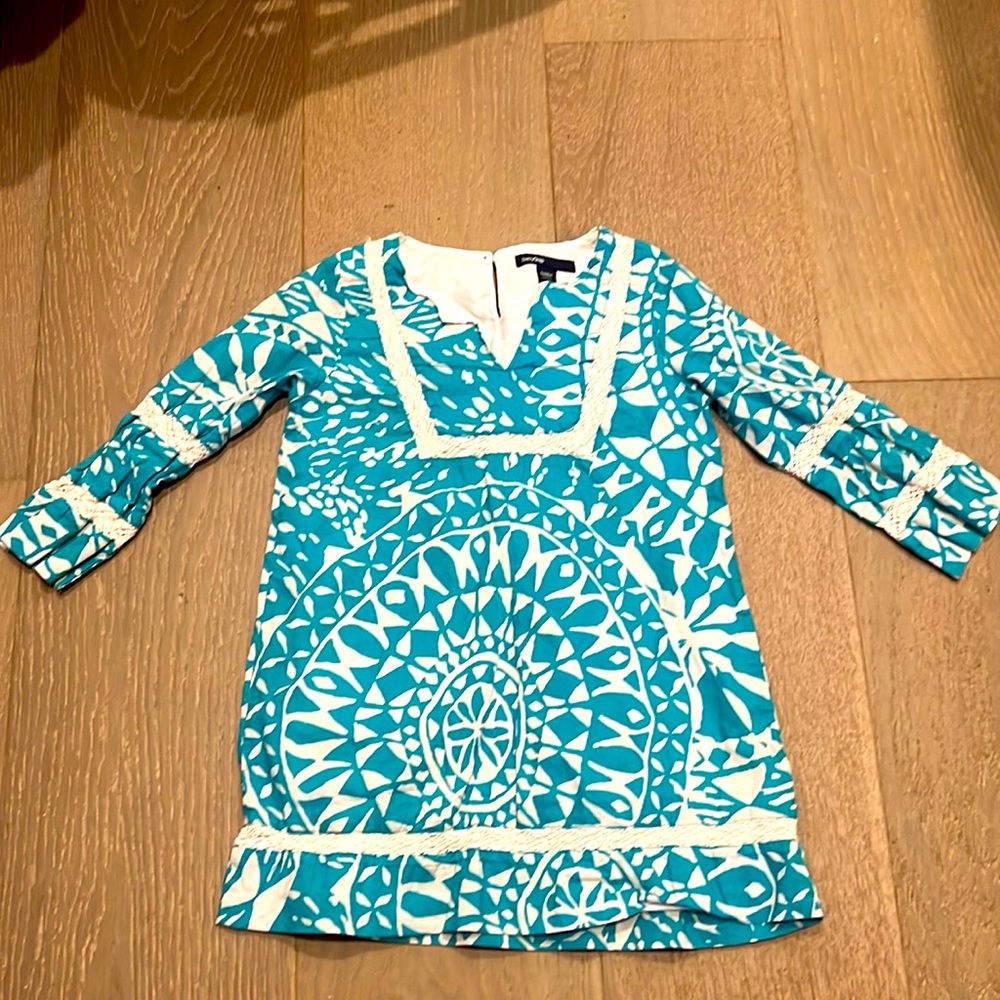 Adorable little girls dress or bathing suit cover up